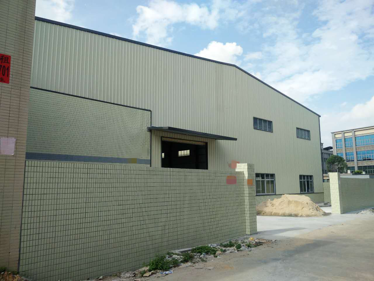 东坑独院单一层钢结构2000平方厂房出租